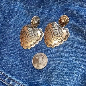GOLD CONCHO EARRINGS
